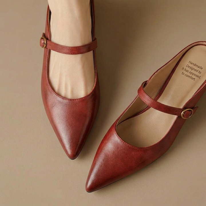 Neok | Pointed-Toe Mary Jane Heel Mules