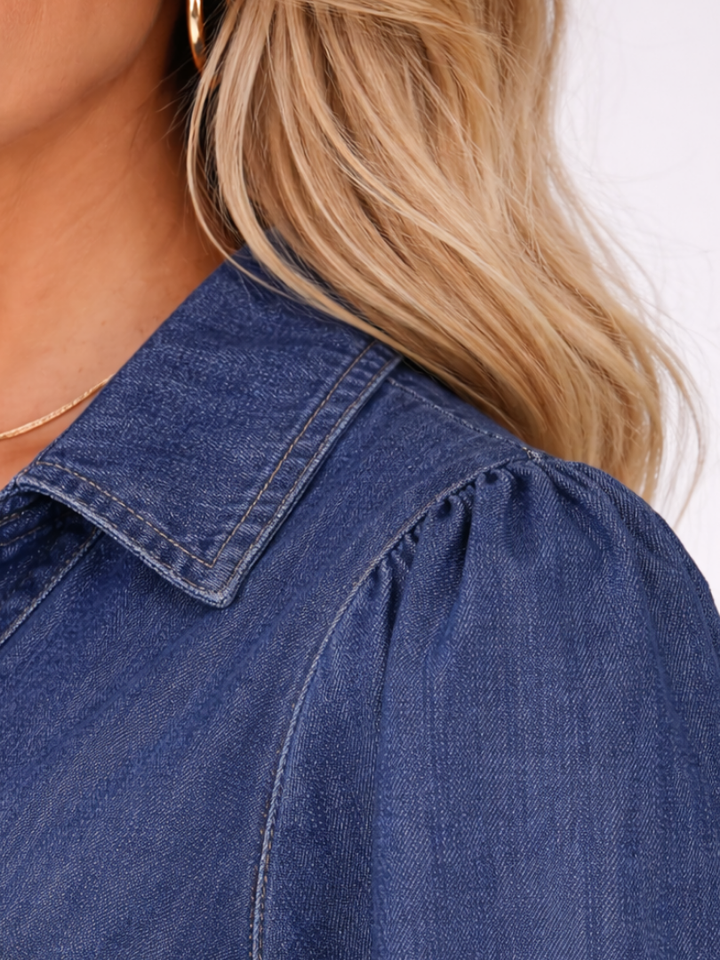 Isolde | Relaxed Denim Shift Dress