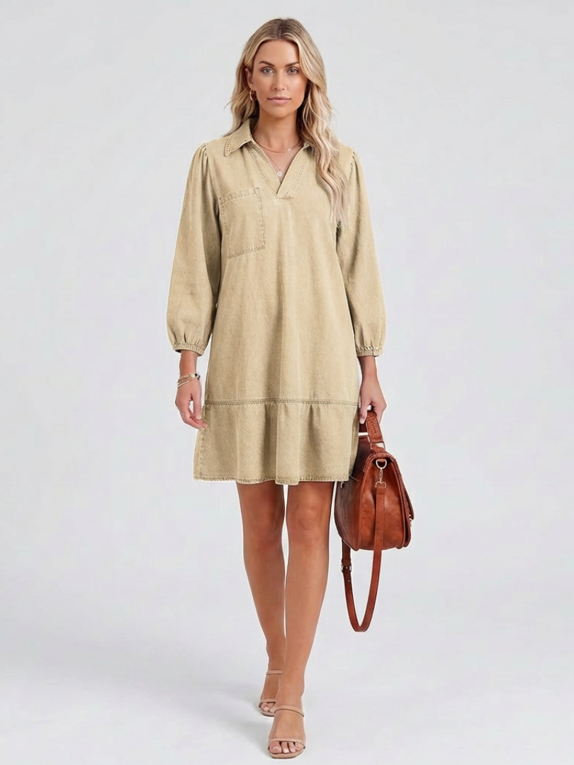 Isolde | Relaxed Denim Shift Dress