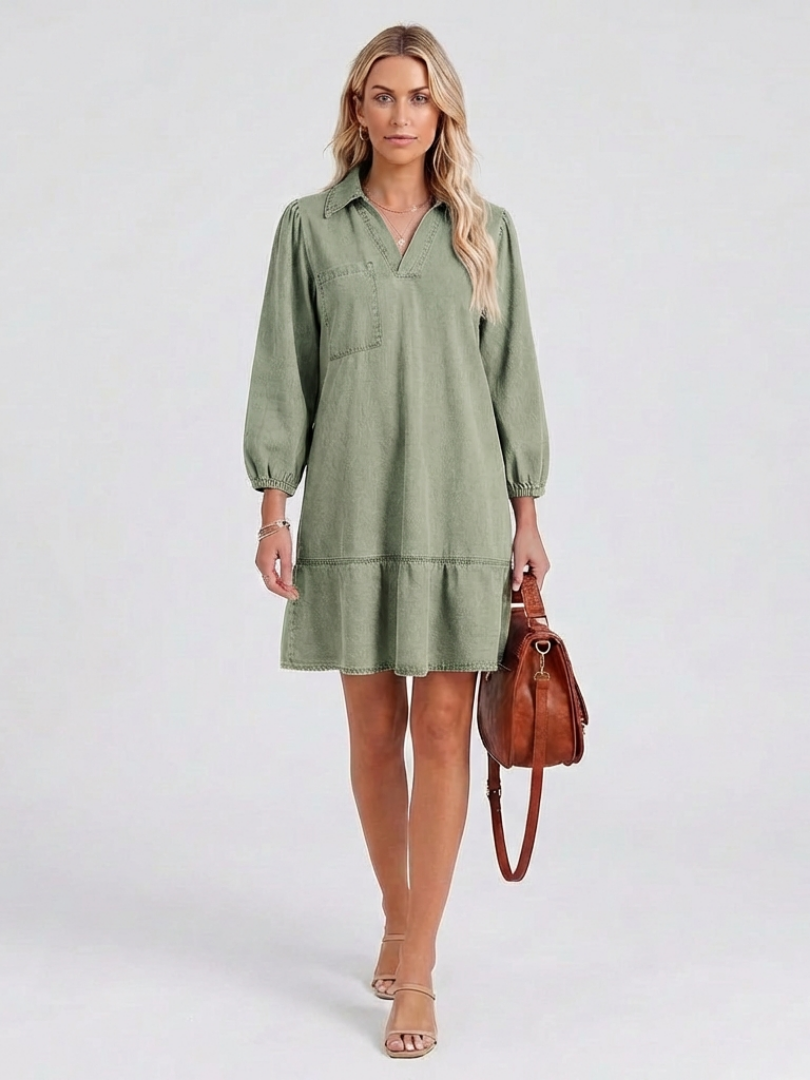 Isolde | Relaxed Denim Shift Dress