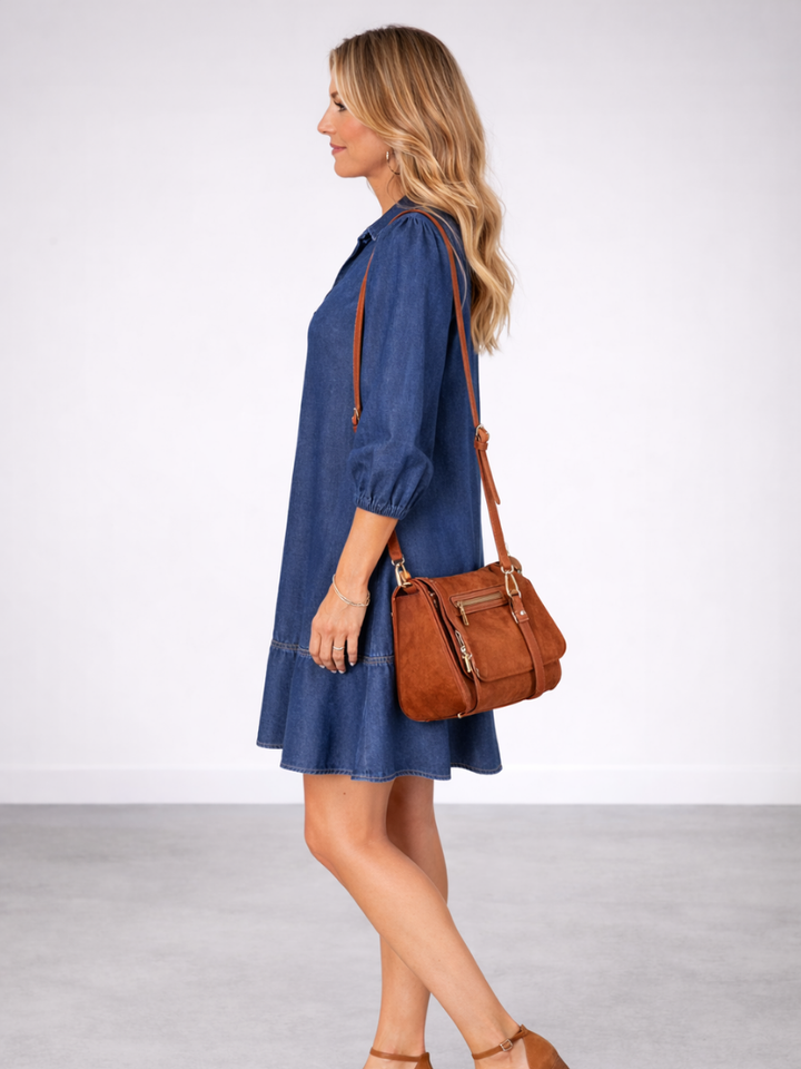 Isolde | Relaxed Denim Shift Dress