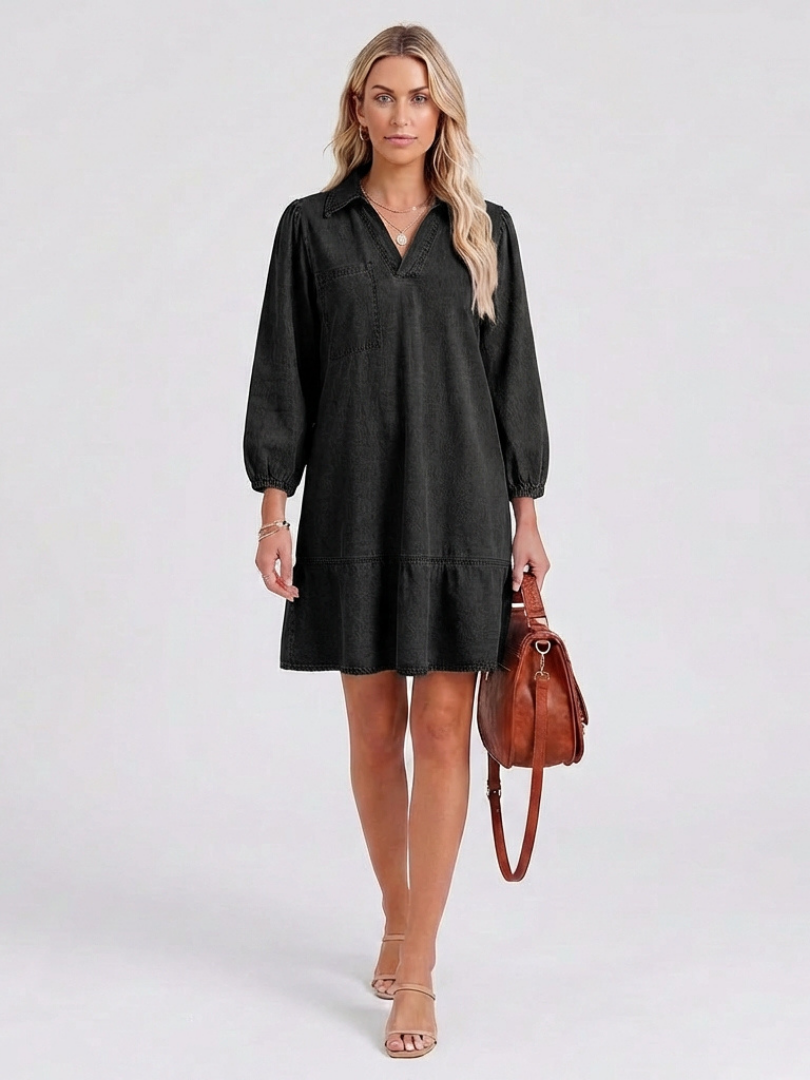 Isolde | Relaxed Denim Shift Dress